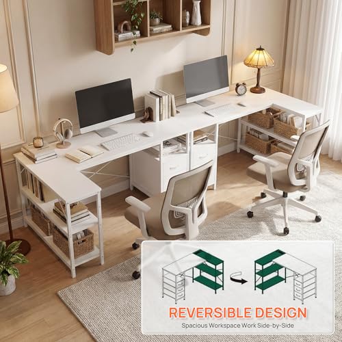 L Shaped Gaming Desk with Power Outlets, view 6