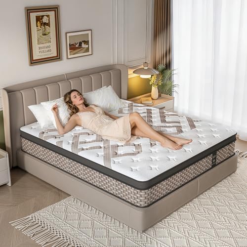 Full Mattress 14 Inch, Hybrid Mattress, Motion Isolation, 100 Night Trial, view 2