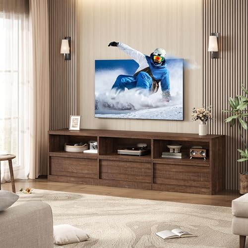 70" Mid-Century Modern TV Stand for 65-75" TVs – Heavy-Duty Entertainment, view 5