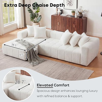 107.9" L-Shaped Boneless Couch, view 5