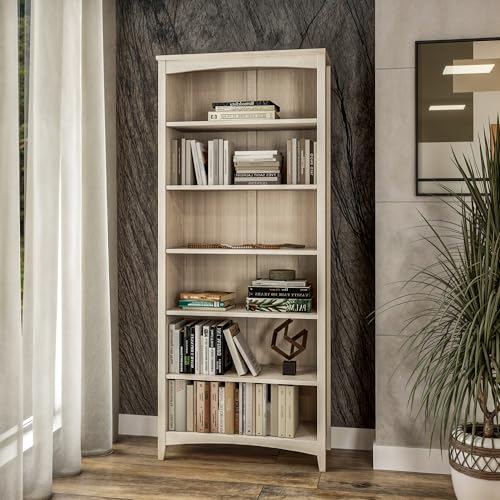 Shaker Style 6 Shelf Bookcase/Solid Wood / 72 inch Tall/Adjustable, view 3