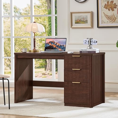 Office Desk 48" with 3 Drawers Storage File Cabinet, view 4