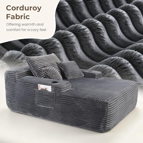 65" Boneless Chaise Lounge, view 4