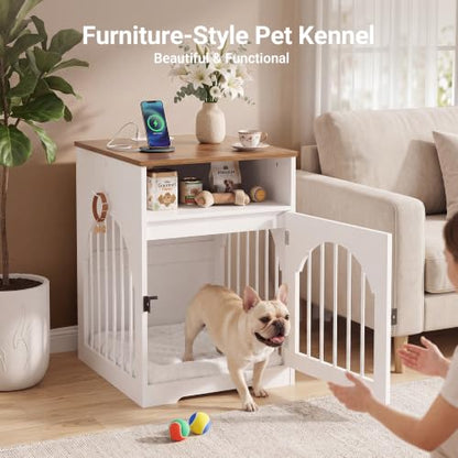 19" Dog Kennel Furniture Indoor, Dog Crate Table for Small Dogs, view 3