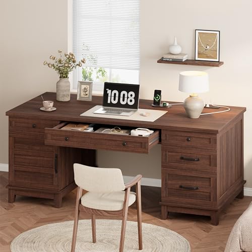 Farmhouse Executive Desk 60 Inch, view 6
