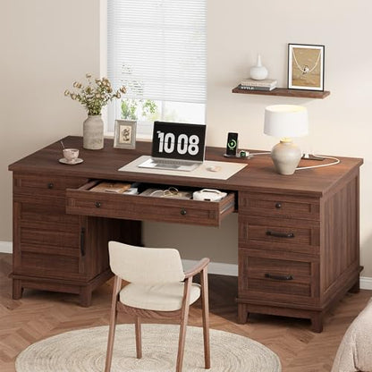 Farmhouse Executive Desk 60 Inch, view 6