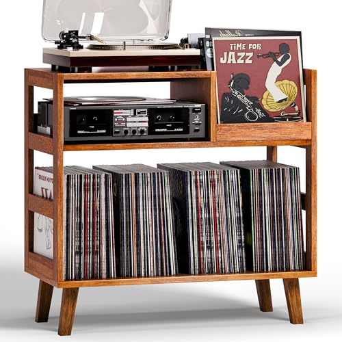 Record Player Stand with Vinyl Storage Turntable Stand, view 2