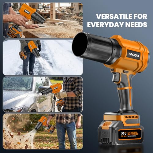 Cordless Leaf Blower with 2 Batteries & Charger, 990, view 7