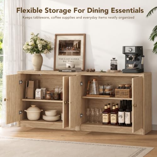 94.5" Sideboard Buffet Cabinets Set of 3 with Storage, view 4