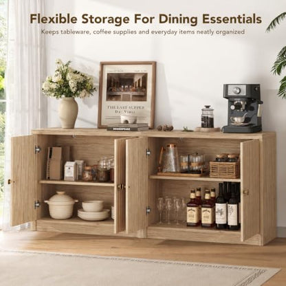 94.5" Sideboard Buffet Cabinets Set of 3 with Storage, view 4
