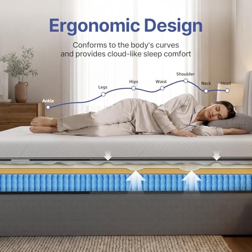 Full Size 10" Hybrid Mattress, Medium Firm Feel, view 6