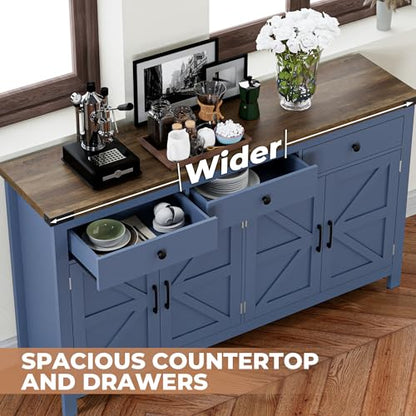 63" Sideboard Buffet Cabinet with Storage, view 5