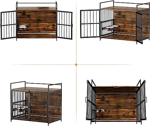 41 Inch Dog Crate Furniture, Indoor Kennel End Table, view 7