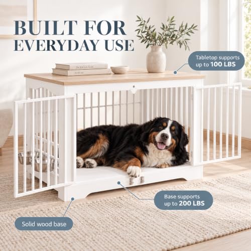 48 Inch Dog Crate Furniture for Medium to Large Dogs, Large Size, view 8