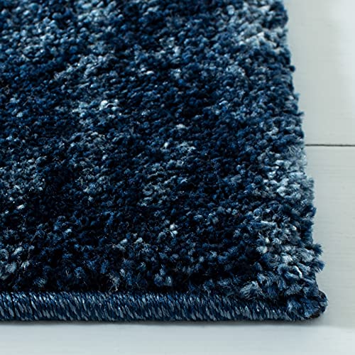 SAFAVIEH Retro Collection Accent Rug - 2' x 3', Light Blue & Blue, Modern Abstract Design, Non-Shedding & Easy Care, Ideal for High Traffic Areas in Entryway, Living Room, Bedroom (RET2770-6065)