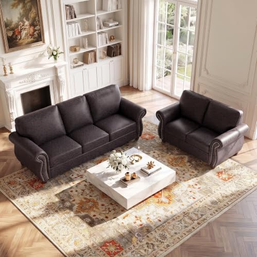 2 Pieces Modular Loveseat Couch & 3-Seat Sofa Set for Living Room, view 2