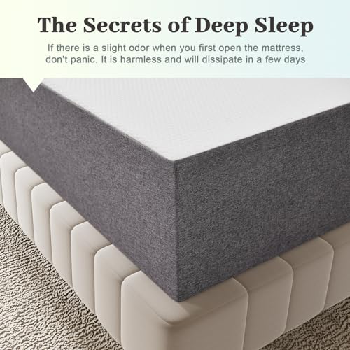 Lukace 12 Inch King Size Mattress,Memory Foam Mattress for Back Pain,Grey, view 5