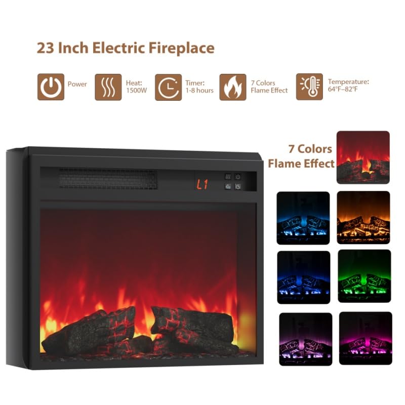 Electric Fireplace TV Stand, view 6