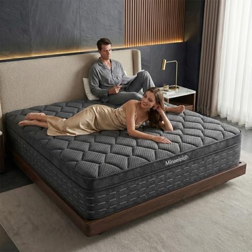 Queen Size Mattress 12 Inch, Medium Firm Boxed Hybrid Mattress, view 2