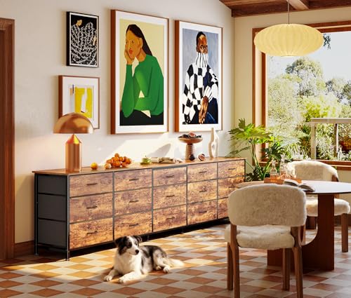 86.6 Inch Long Dresser for Bedroom, TV Stand for 65, 75, 85 Inch TV, view 3
