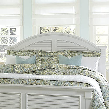 Liberty Furniture Summer House I King Panel Bed Headboard - Oyster White