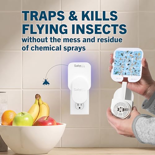 Safer Home Flying Insect Trap, Plug-in Fruit Fly Trap for Indoors, 2-Pack, view 3