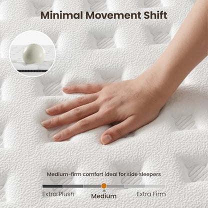 Sleep 12 Inch Queen Size Mattress, Hybrid Mattress in a Box, view 4