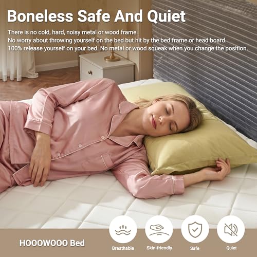 Boneless Bed Frame with Mattress Queen Size, view 7
