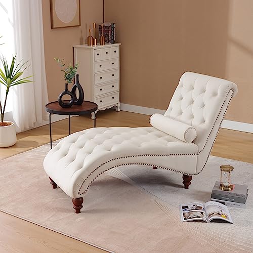 Chaise Lounge Chair Indoor, Velvet Bedroom Accent Lounge Chair, view 7