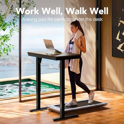 Electric Standing Desk with Drawers, 40 X 24 Inch Electric Adjustable Height Desk, Quick Install One-Piece Tabletop with USB Charging Ports, Sit to Stand Up Desk for Home Office, Black Walnut