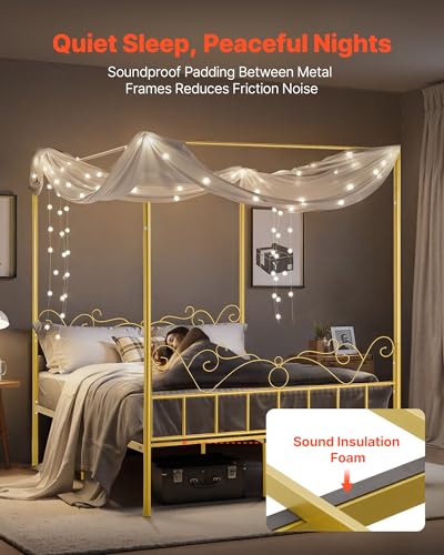Canopy Bed Frame Queen Size, view 6