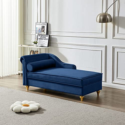 GDFStudio Upholstered Chaise Lounge Chair Indoor with Storage, view 2