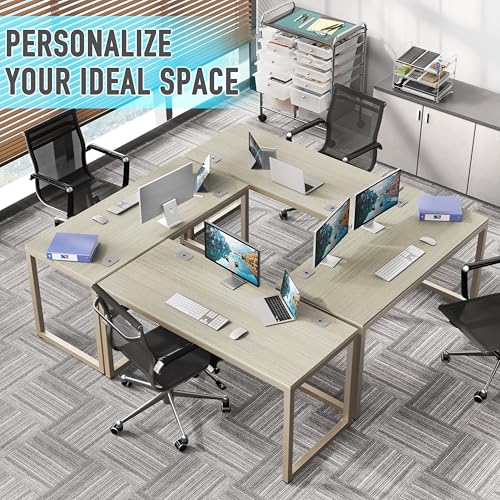 48-Inch Commercial-Grade Office Computer Desk, Maple, view 6