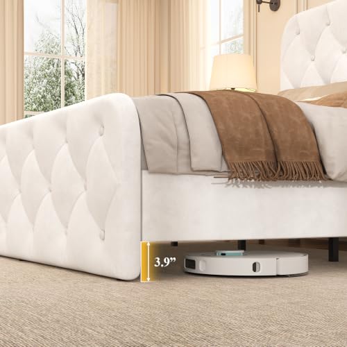 Queen Size Upholstered Bed Frame, view 7