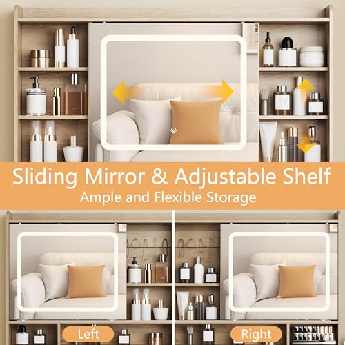 Makeup Vanity Desk with Mirror, view 5