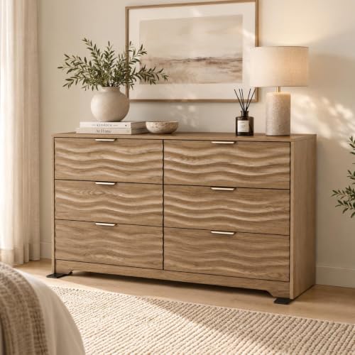 48" Wide 6 Drawers Dresser for Bedroom, view 2
