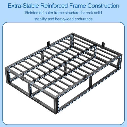 6 Inch Full Size Bed Frame with Steel Slat Support, view 7