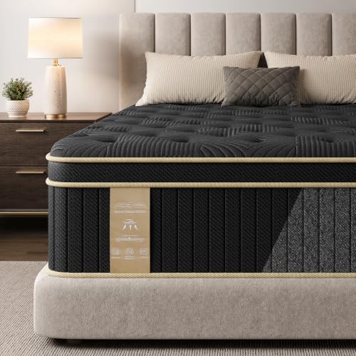 Mattress King Size, 12 inch King Mattress in a Box, Hybrid Mattress, view 2