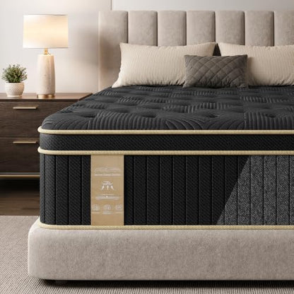 Mattress King Size, 12 inch King Mattress in a Box, Hybrid Mattress, view 2