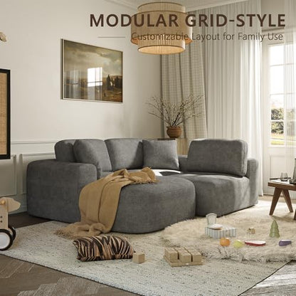 107'' Modular Sectional Sofa Couch with Chaise, No Assembly Required, view 5