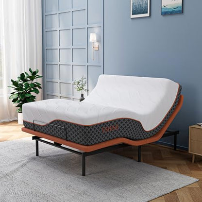 Queen Adjustable Bed Frame 14" Hybrid Matt with Dual USB, view 2