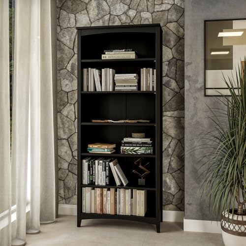 Shaker Style 6 Shelf Bookcase/Solid Wood / 72 inch Tall/Adjustable, view 3