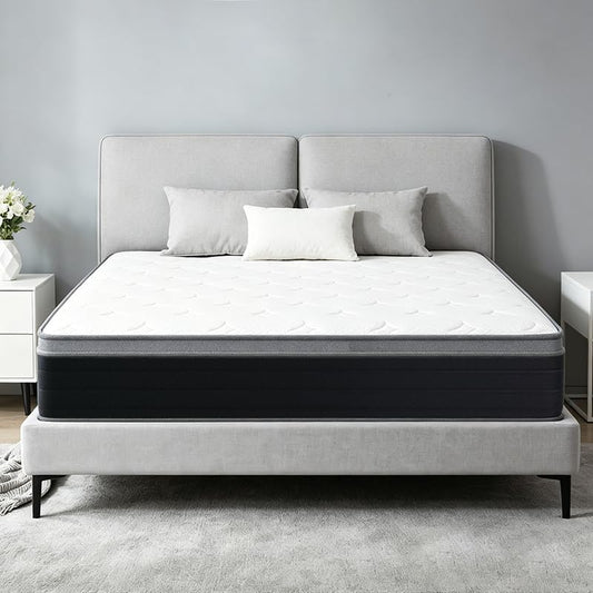 Queen Size Mattress in a Box 10 Inch Pocket Spring Queen Bed Mattress