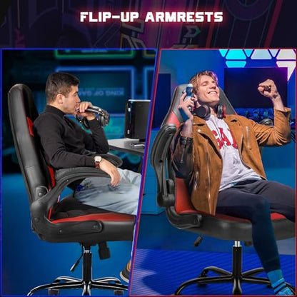 Video Game Chair, Ergonomic Computer Desk Chair, Lumbar Support, view 6