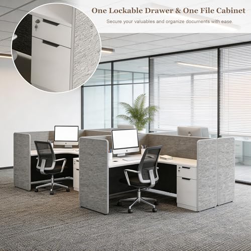 6 Person Office Cubicles Workstations, view 5