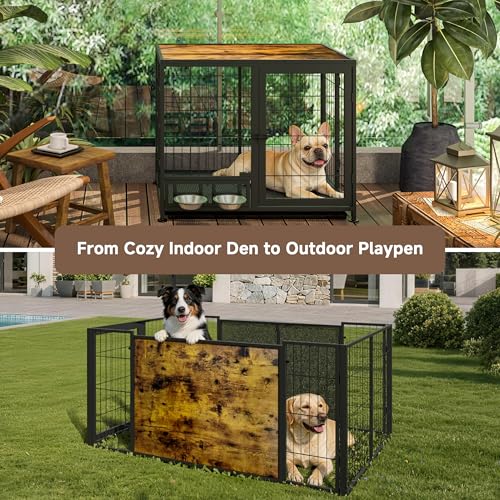 Heavy Duty Dog Crate for Medium Dogs, view 3