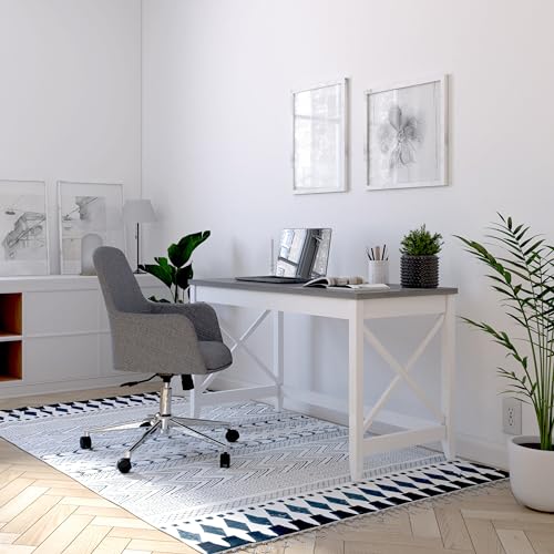 Home Office Desk, 47"x23"x29", Stylish Rustic Vintage Farmhouse Table, view 3