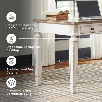 Signature Design by Ashley Realyn Lift Top Standing Desk, 60 in, Two-Tone, view 5