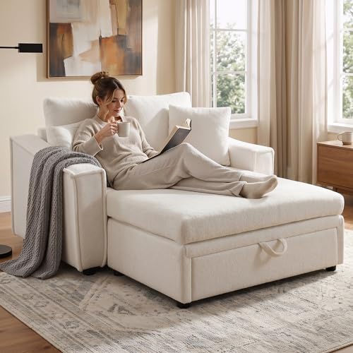 53.5 Inch Chaise Lounge Chair Indoor, view 2