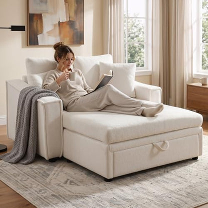 53.5 Inch Chaise Lounge Chair Indoor, view 2